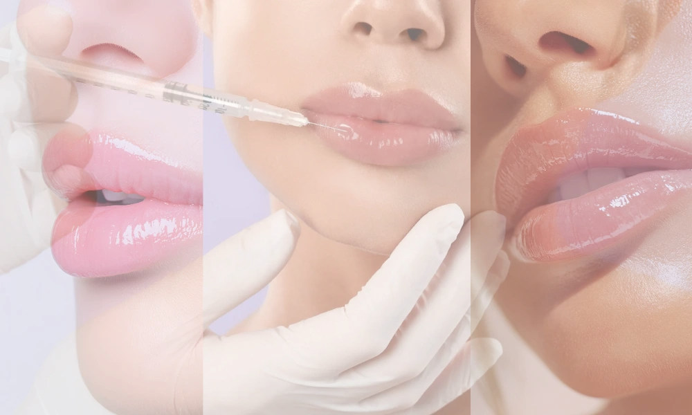 lip flip before and after