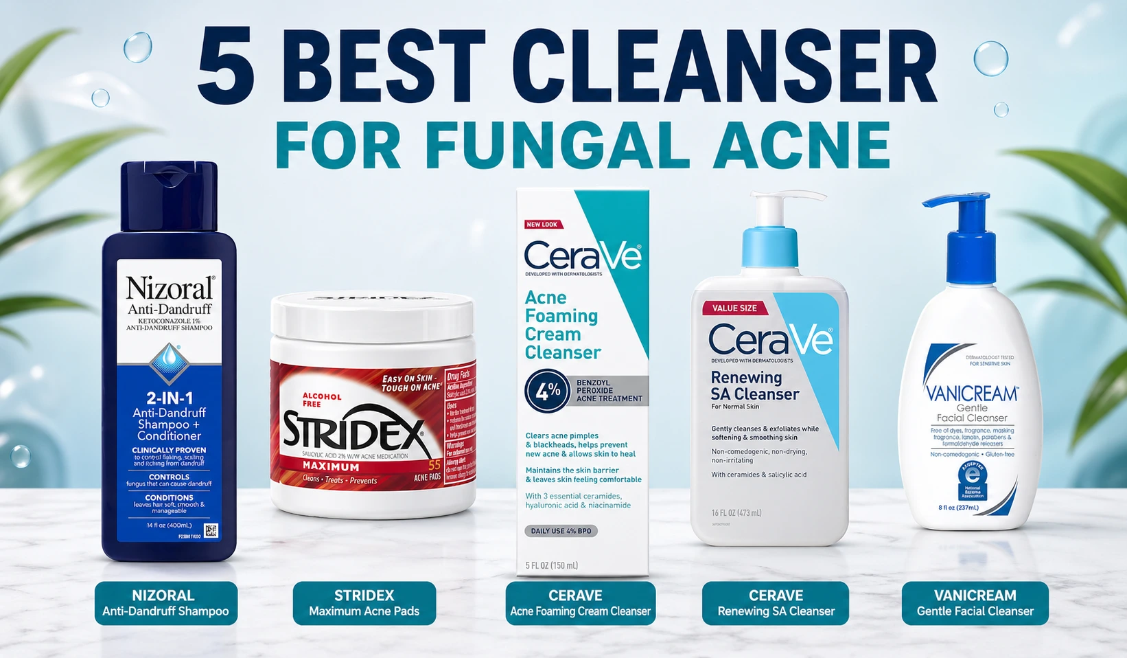 best cleanser for fungal acne