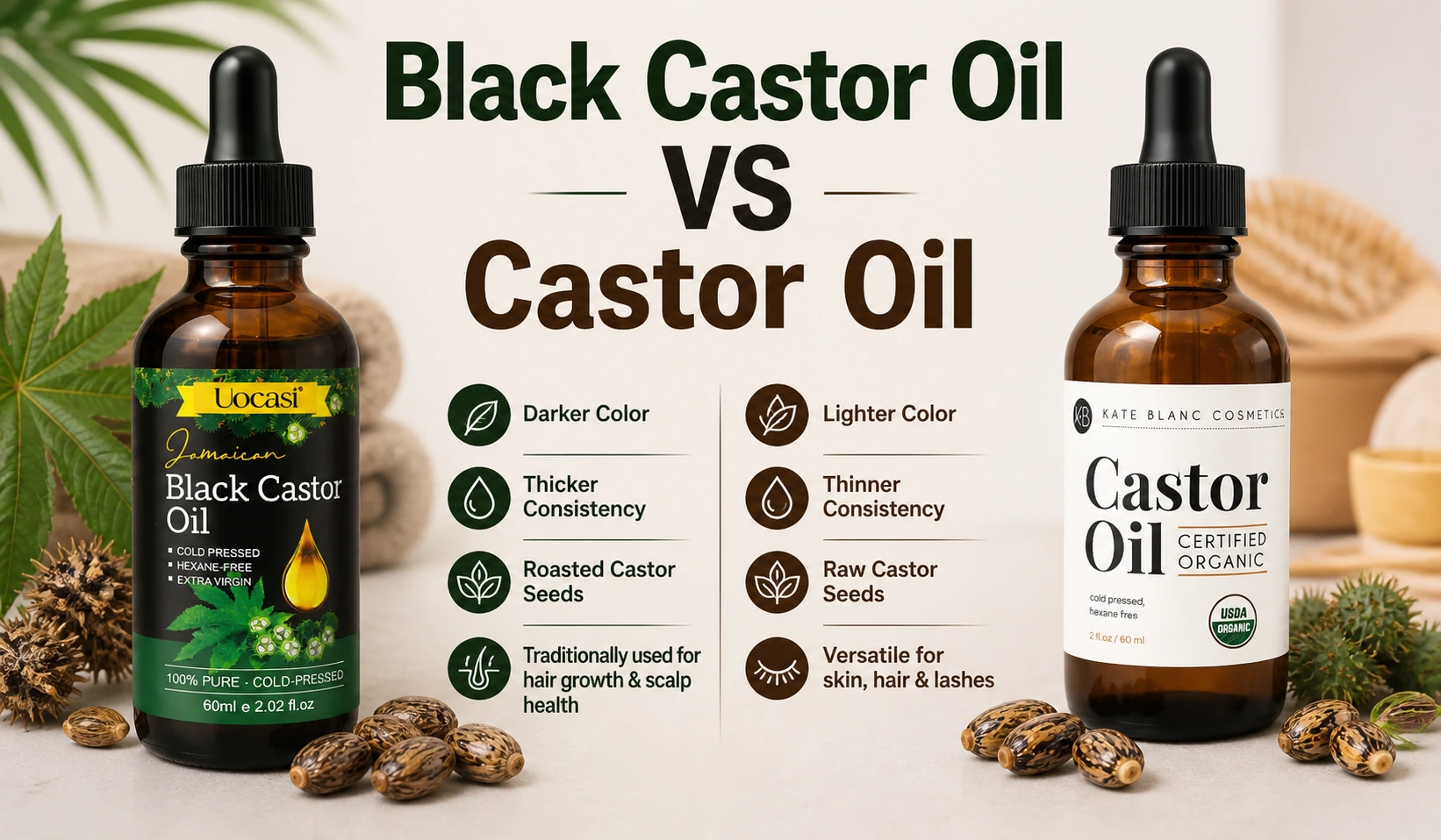 black castor oil vs castor oil